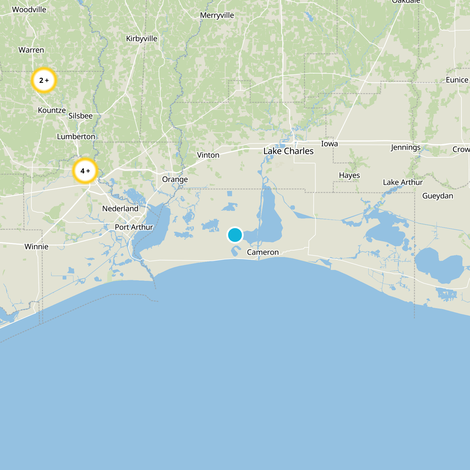 Cameron Parish Static Map