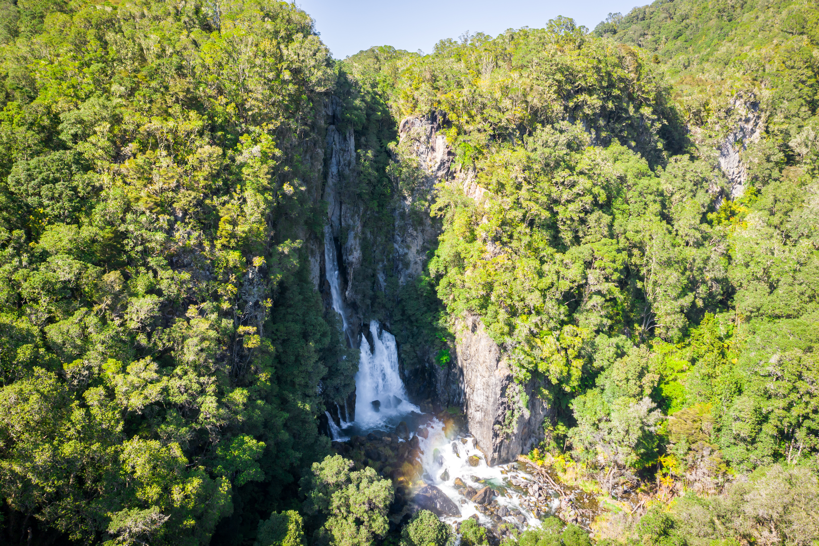 An image depicting the trail Northern Tarawera Track and its surrounding area.