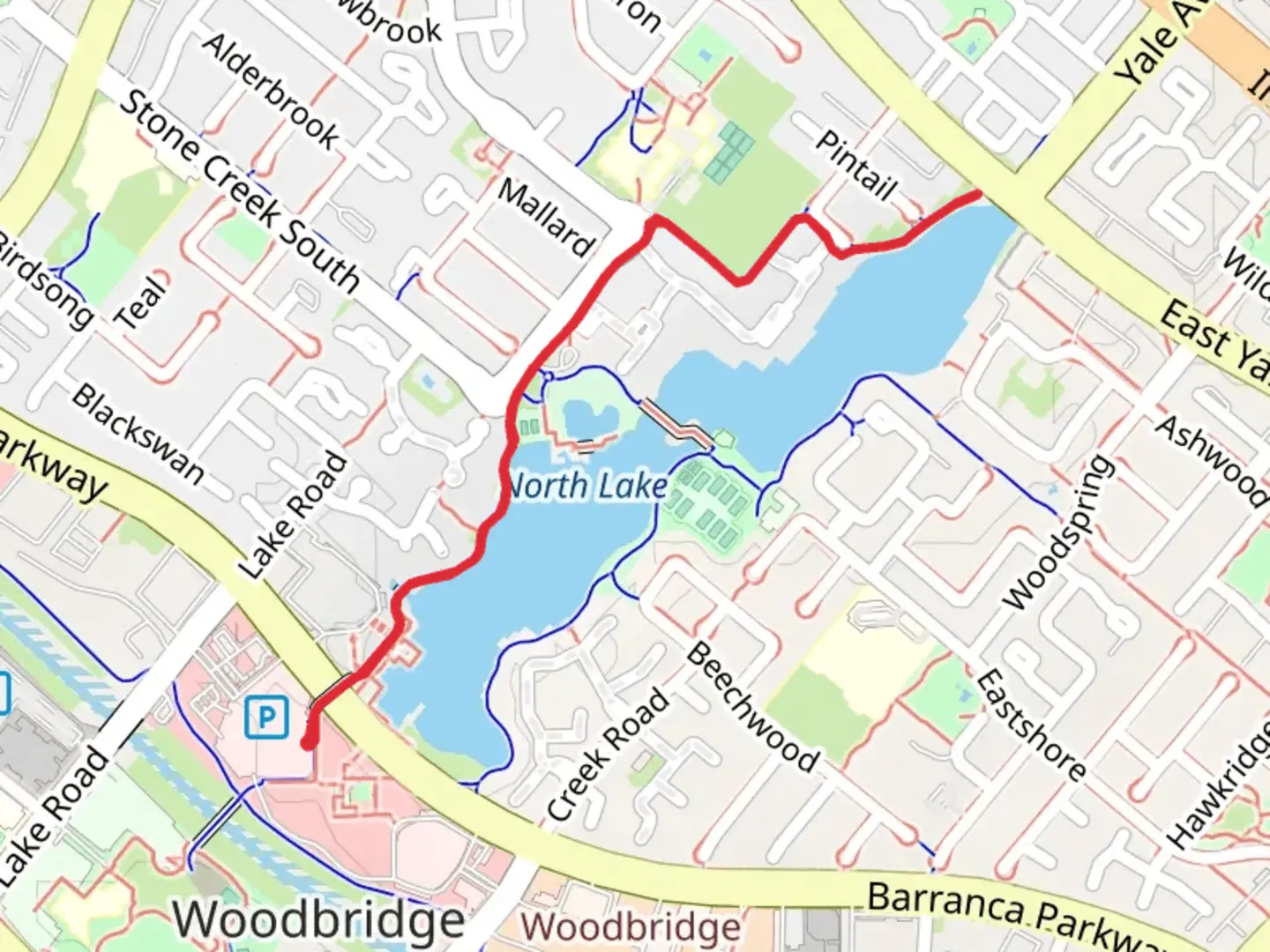 An image depicting the trail North Lake and its surrounding area.