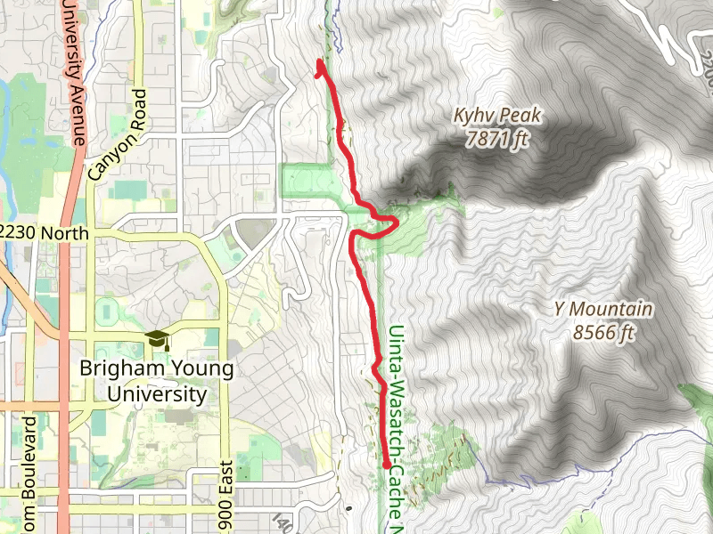 Bonneville Shoreline Trail from Terrace Drive