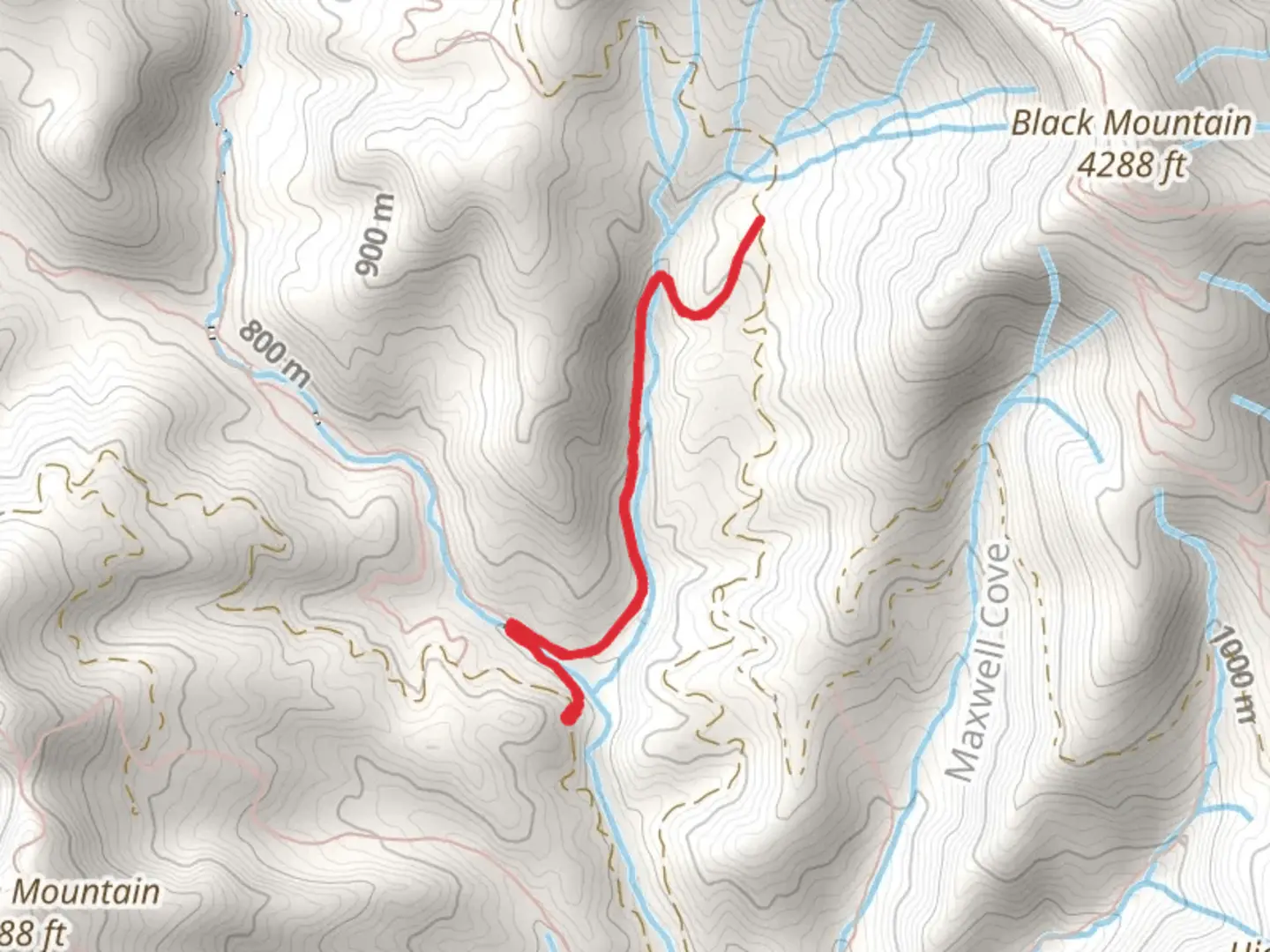 An image depicting the trail Clawhammer Cove Trail and its surrounding area.