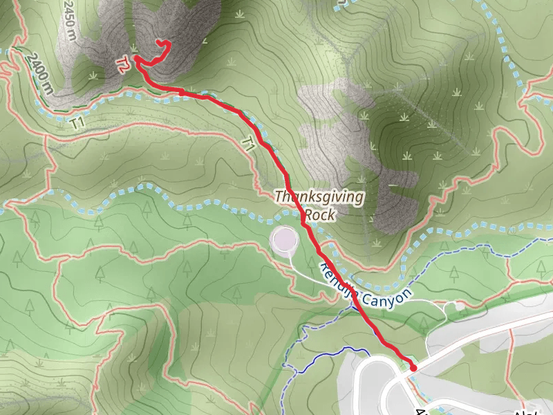 Natural Arch Trail via Mitchell Trail