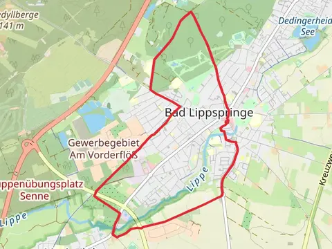 Haustenbecker Weg and Lippe Diemel Weg