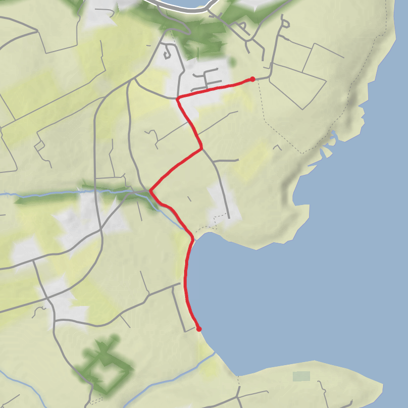 A map preview of the recording County Cork Hiking.