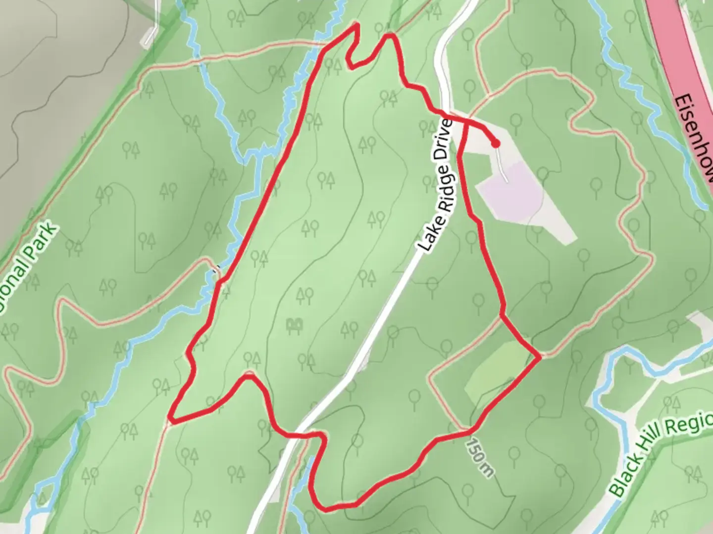 An image depicting the trail Hamilton and Hard Rock Loop Trail and its surrounding area.