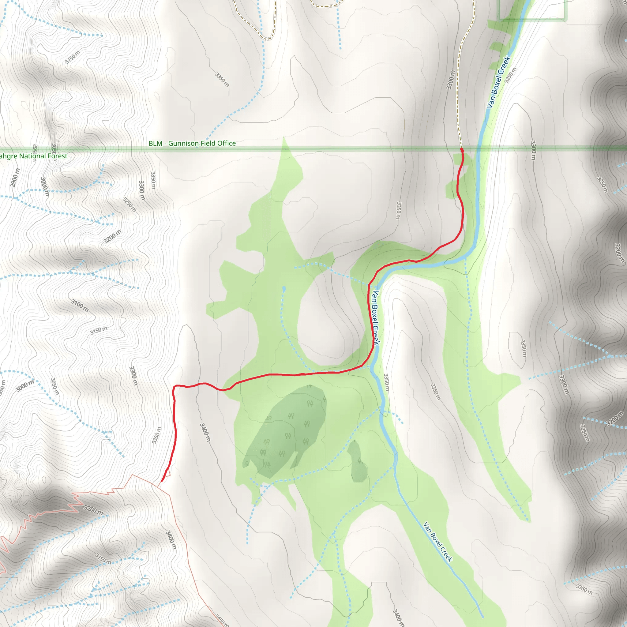 Salt House Trail mobile static map