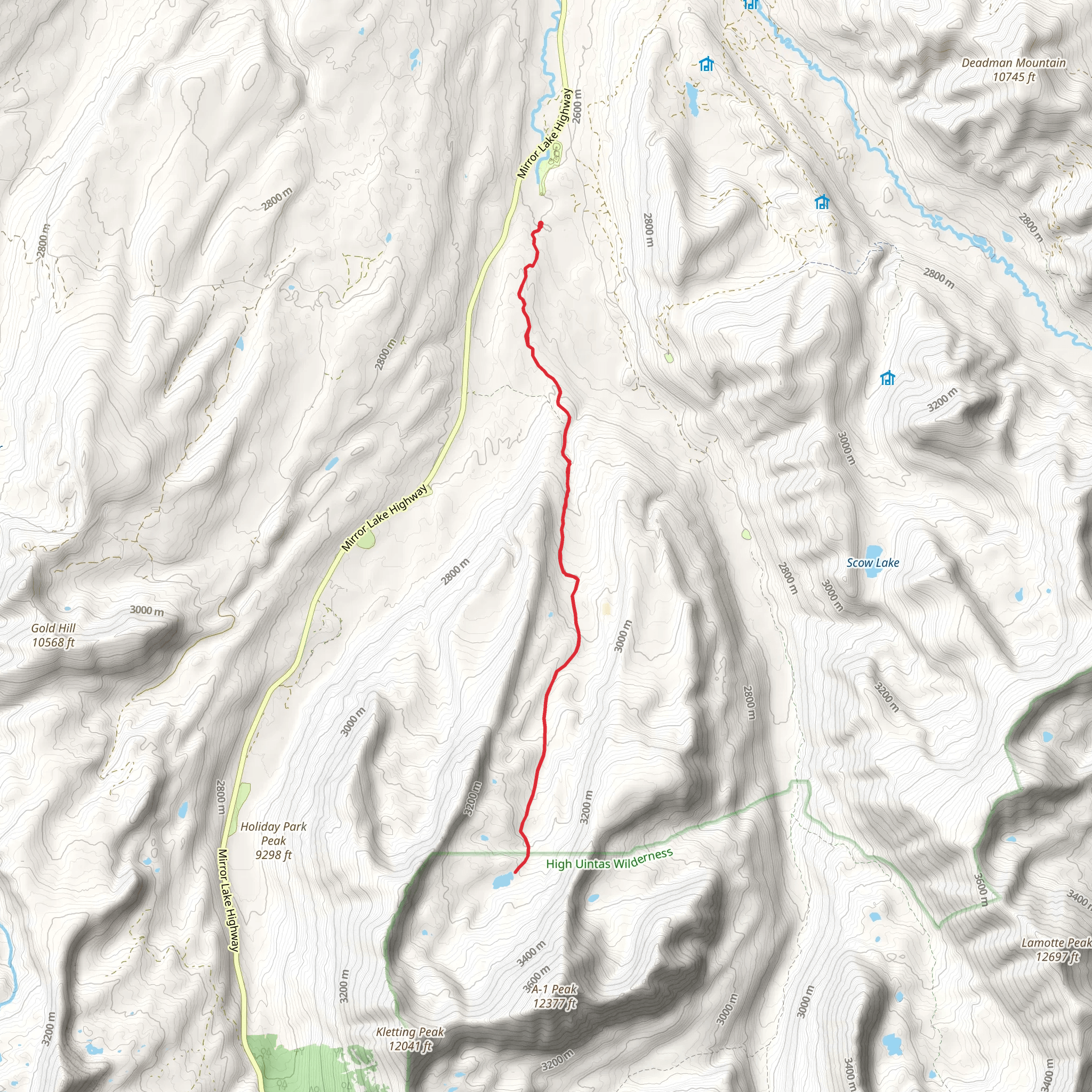Hell Hole Lake mobile static map