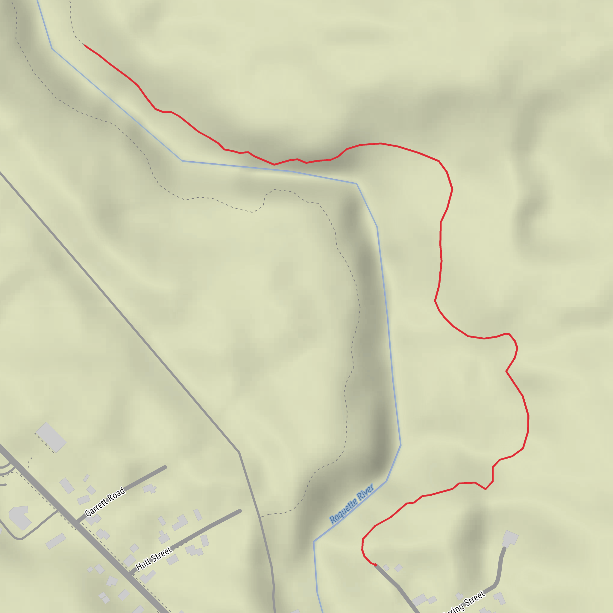 Stone Valley Falls Trail mobile static map