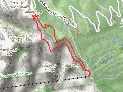 South Crest Trail and Crest House Spur Trail Loop