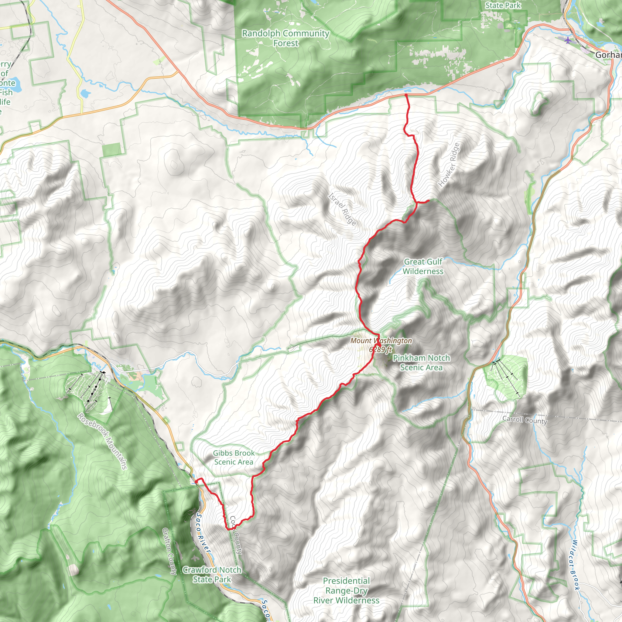 Randolph to Crawford mobile static map