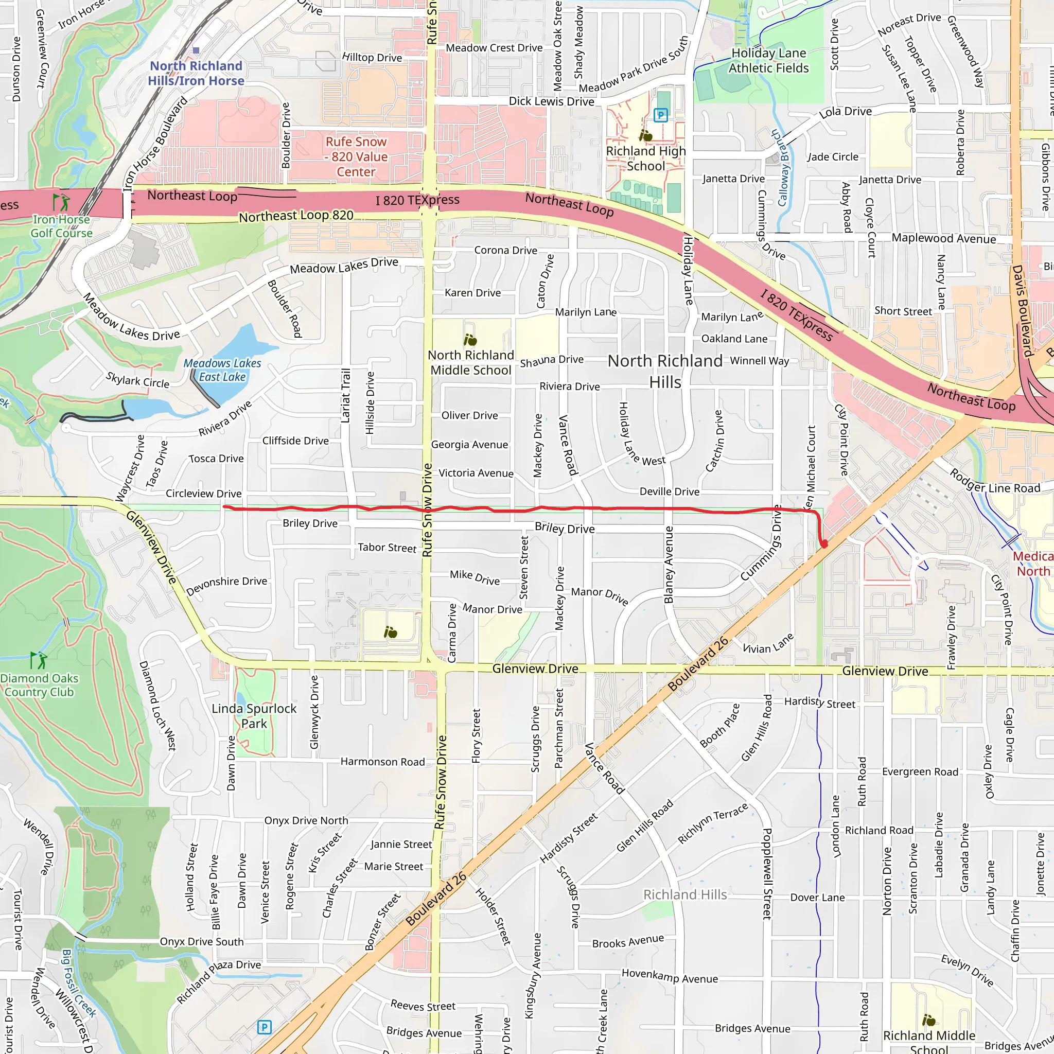 JoAnn Johnson Trail mobile static map