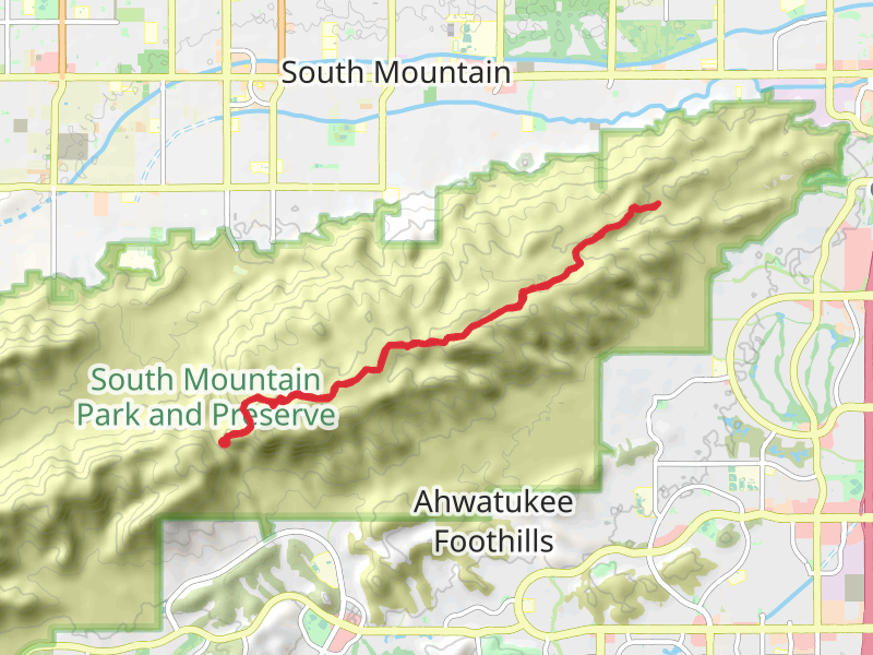 National Trail - Summit Road mobile static map