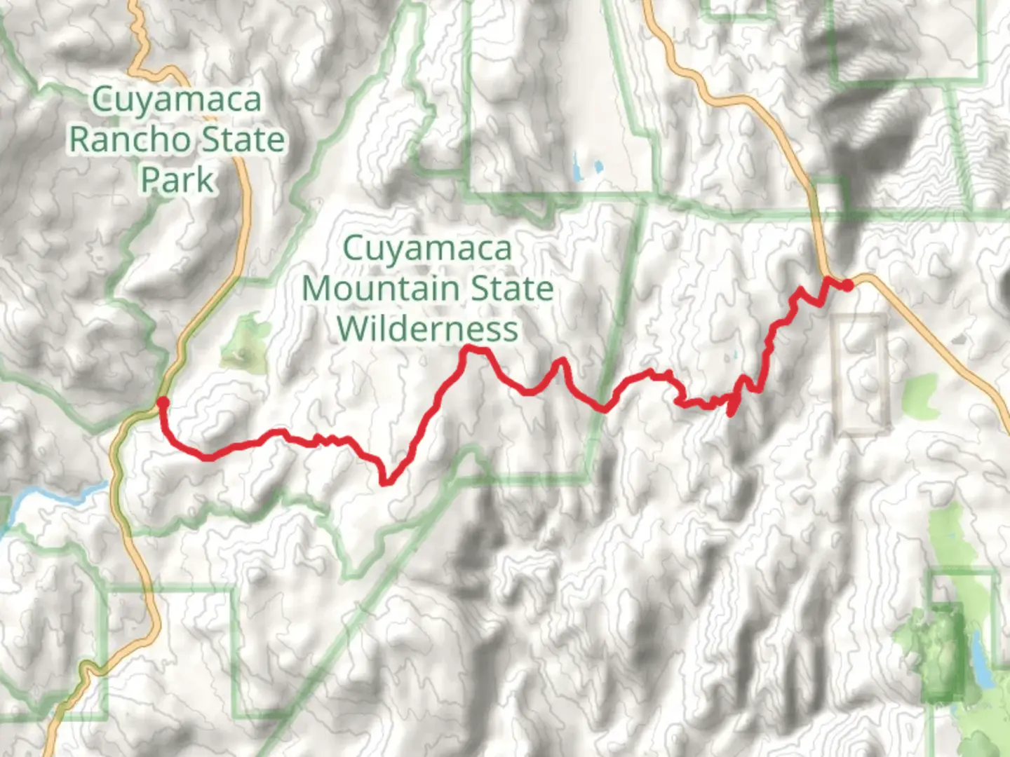 An image depicting the trail Pine Mountain and Harvey Mooore Trail and its surrounding area.