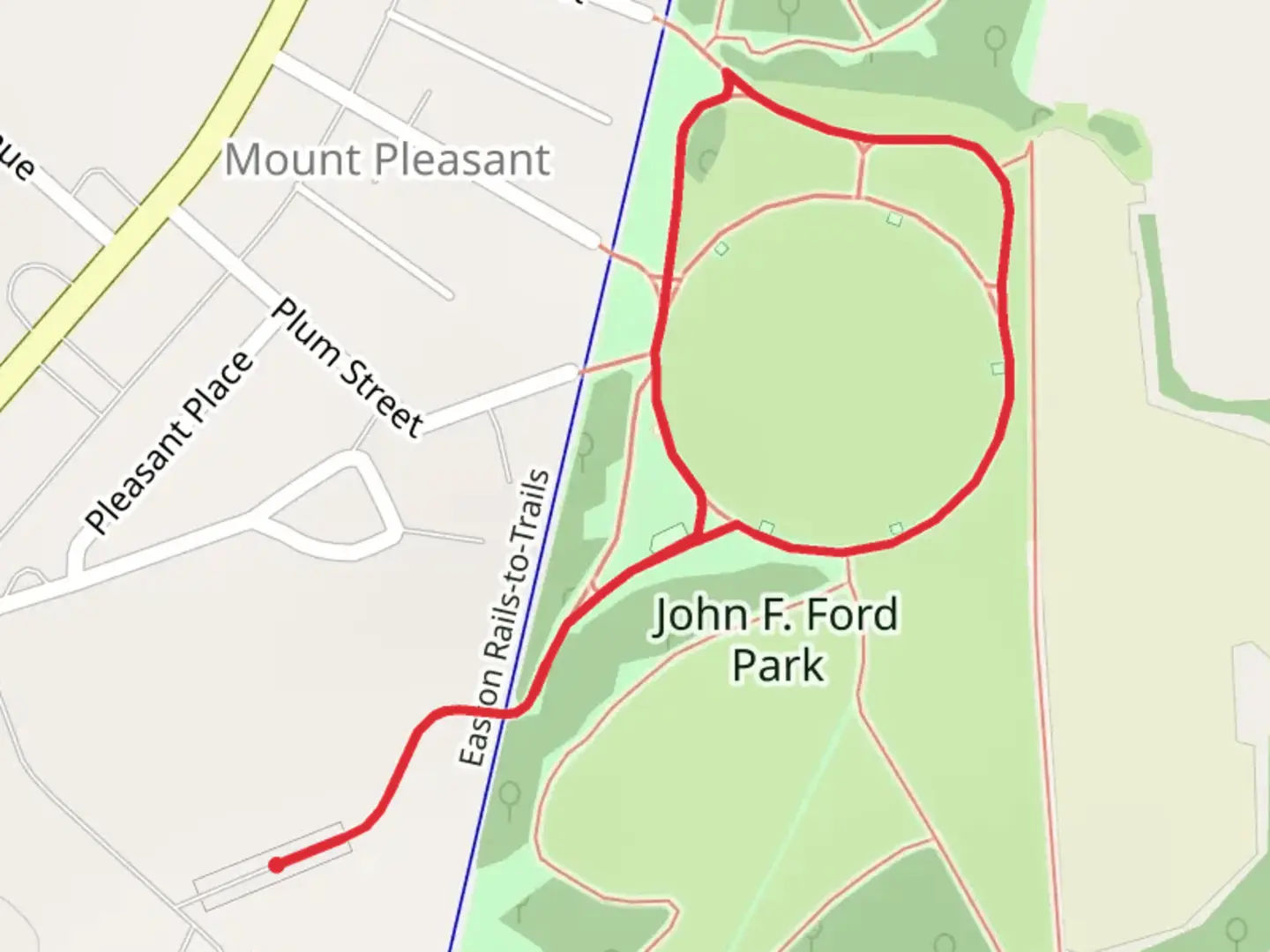 An image depicting the trail RTC Park Loop and its surrounding area.