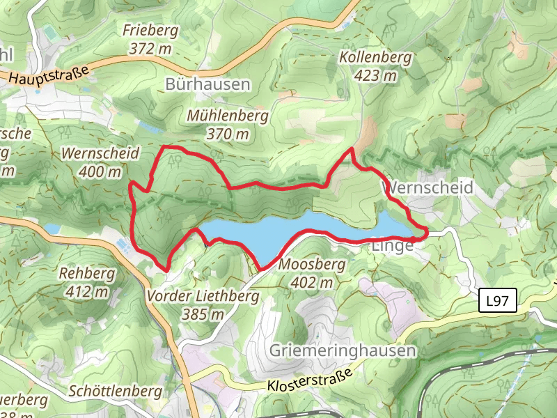 Lingesetalsperre and Lambach Loop