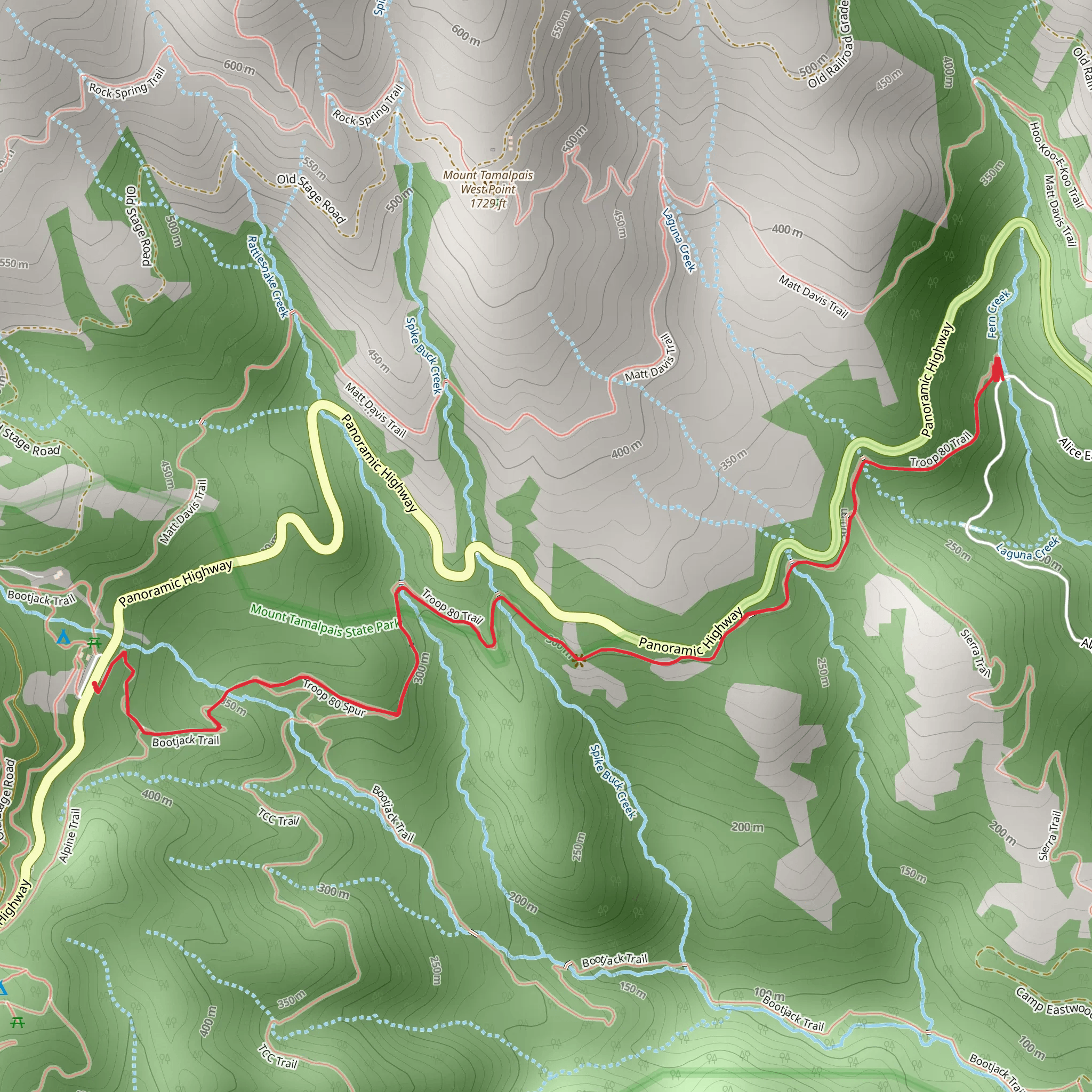 Troop 80 Spur mobile static map