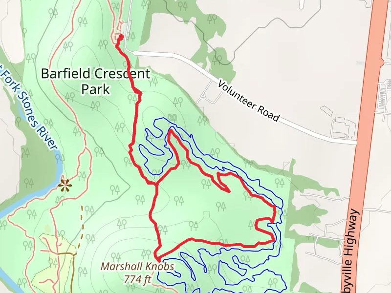 Marshall Knobs Trail