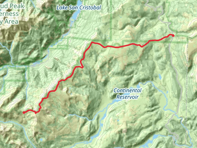 Continental Divide Trail via Spring Creek Pass