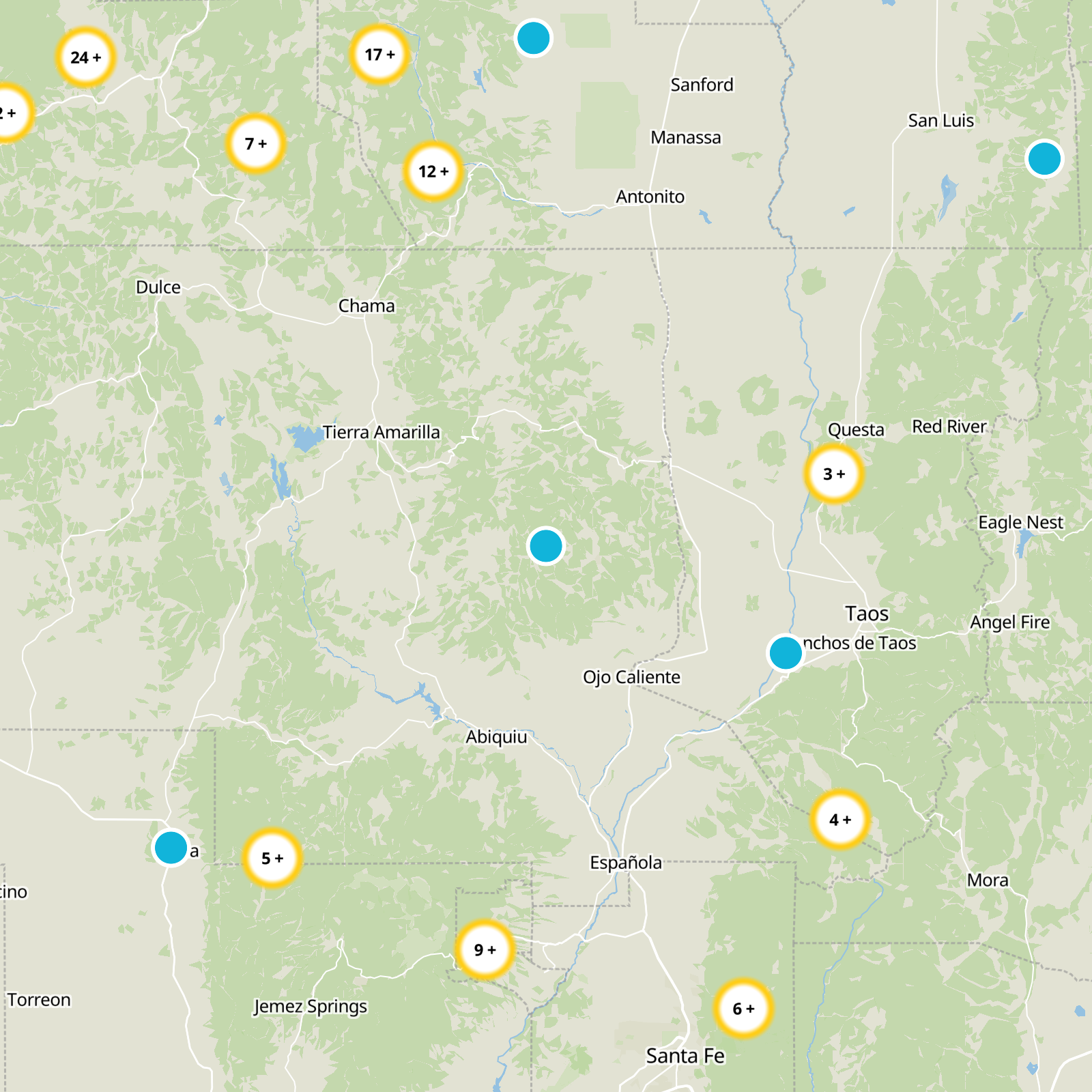 Rio Arriba County Static Map