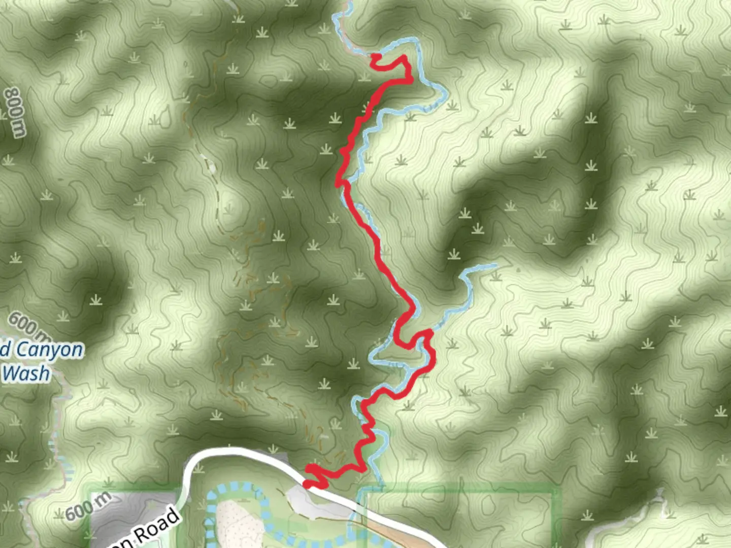 An image depicting the trail Trail Canyon and its surrounding area.