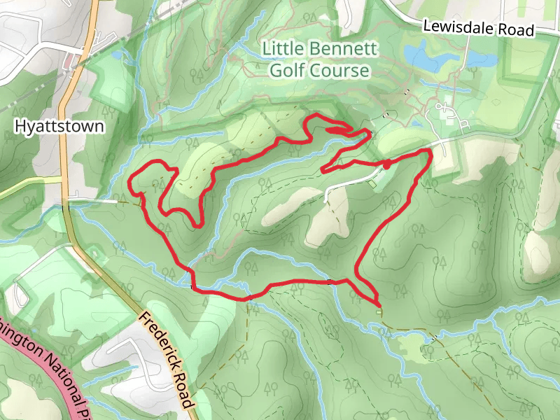 Sidewinder, Western Piedmont and Pine Grove Loop Trail