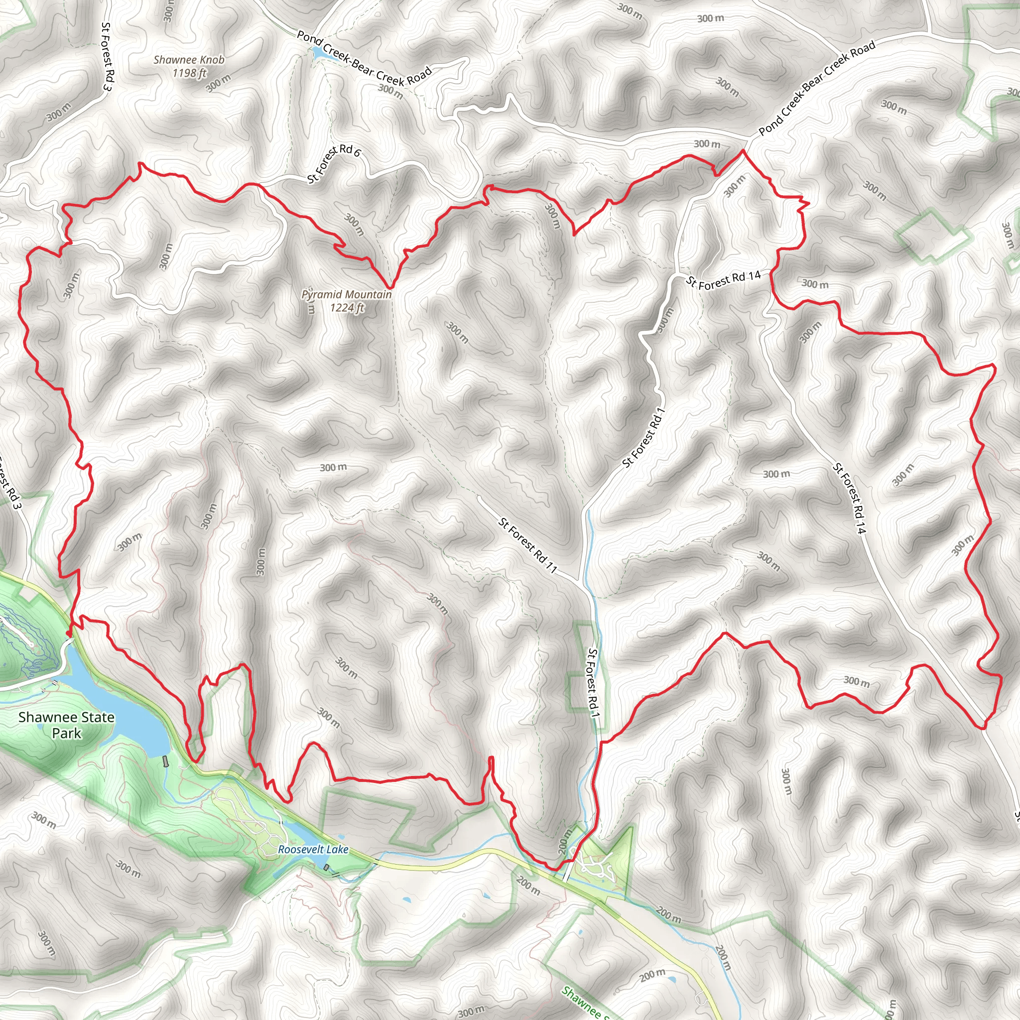 Backpack Main- North and Day Hike - East Loop Trail mobile static map