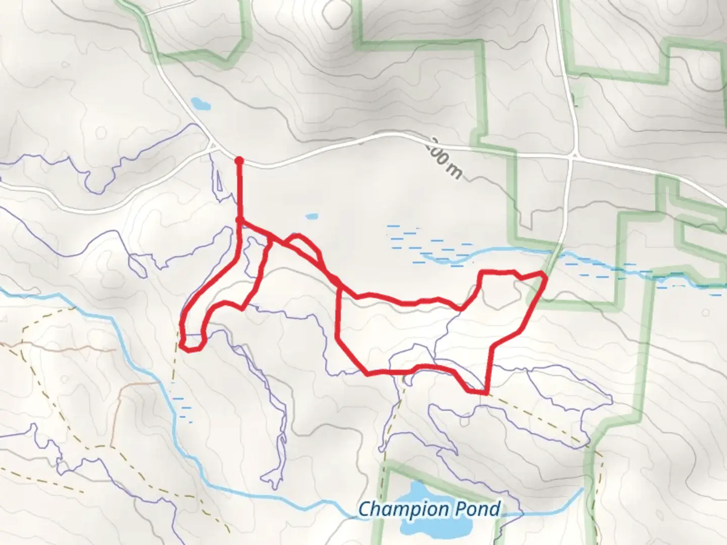 An image depicting the trail Parsonsfield Loop Trail and its surrounding area.