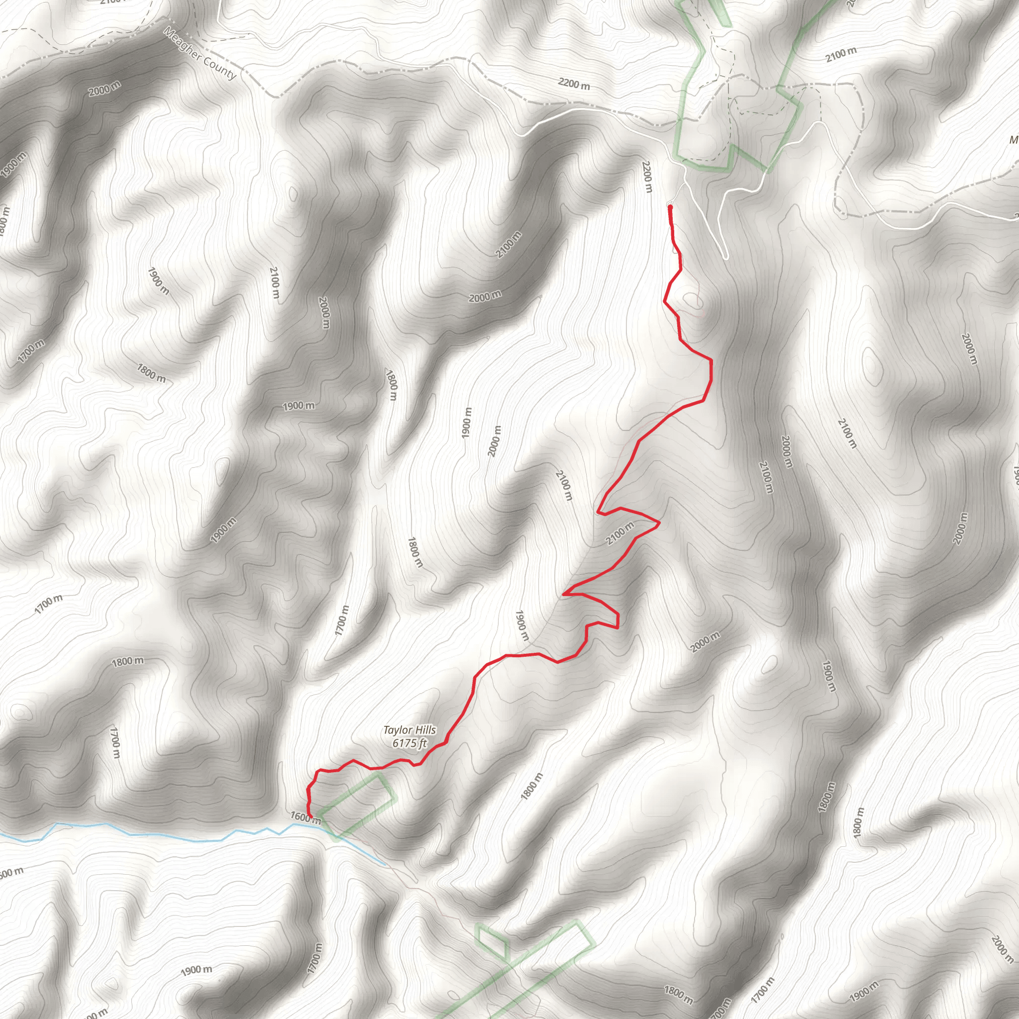 Taylor Hills Trail mobile static map
