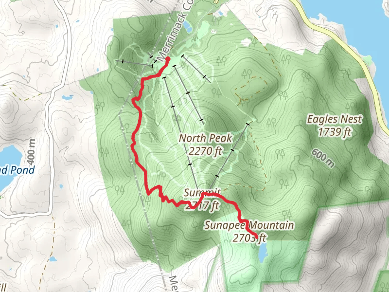 Sunapee Mountain and Summit Trail