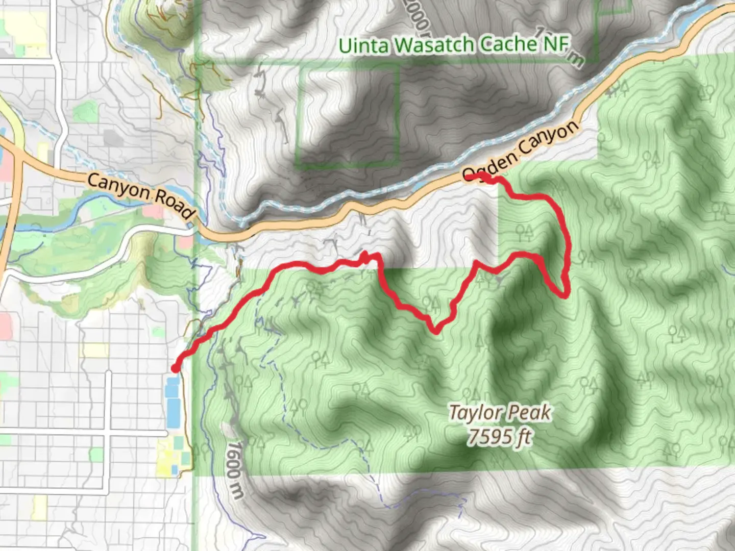 An image depicting the trail Indian Trail and Cold Water Trail and its surrounding area.