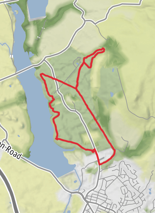 Hike from Horwich mobile static map