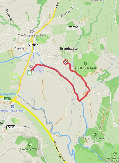 Bradford Running mobile static map
