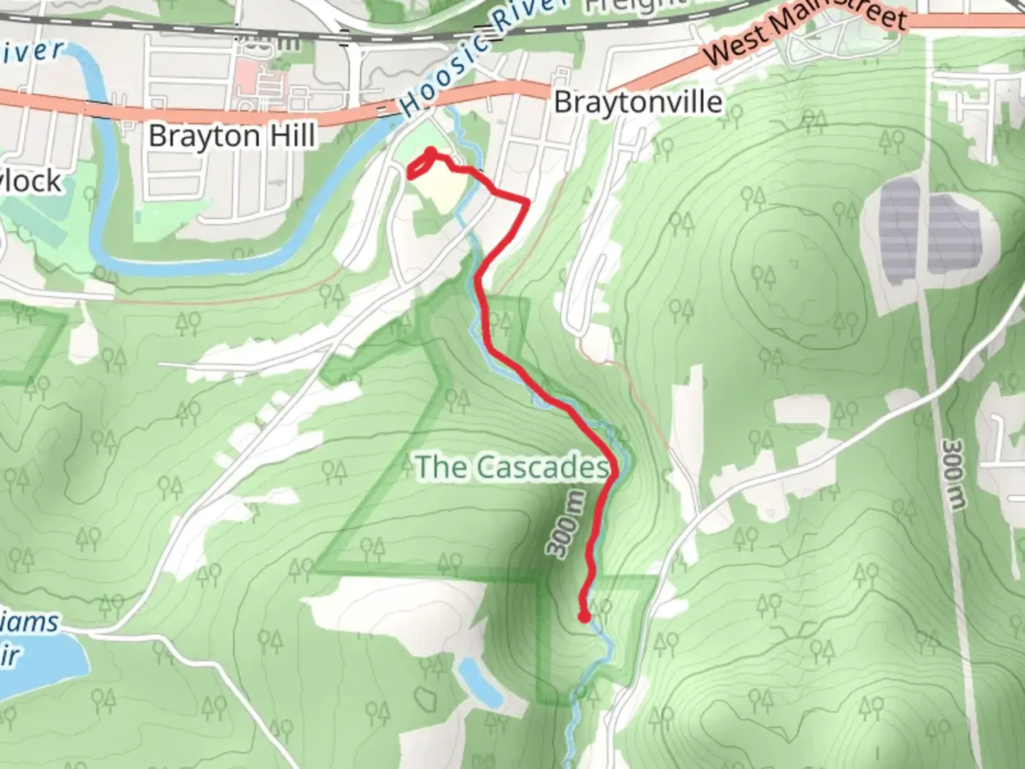 An image depicting the trail Notch Brook Trail and its surrounding area.
