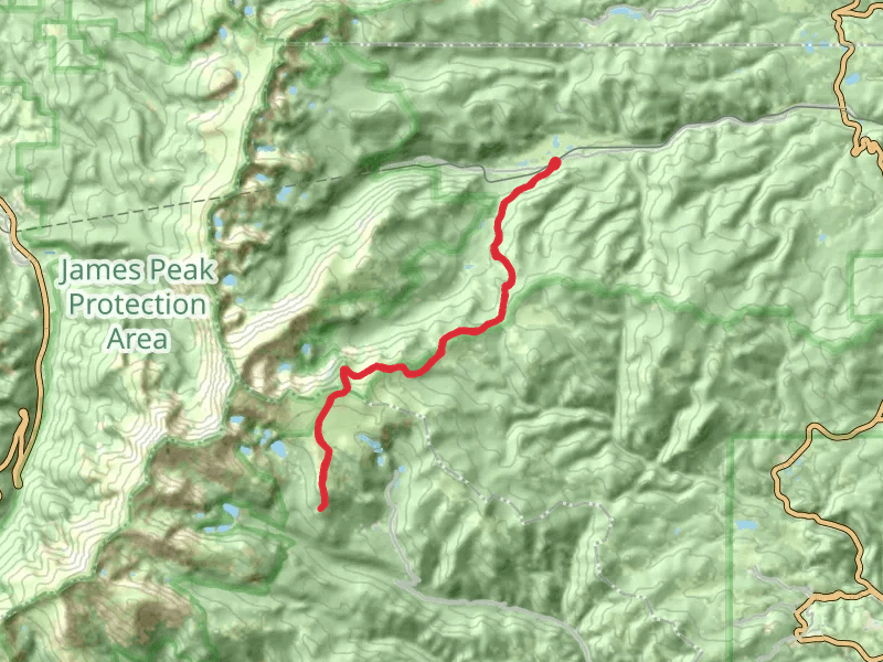 Mammoth Gulch Road and Kingston Peak Road