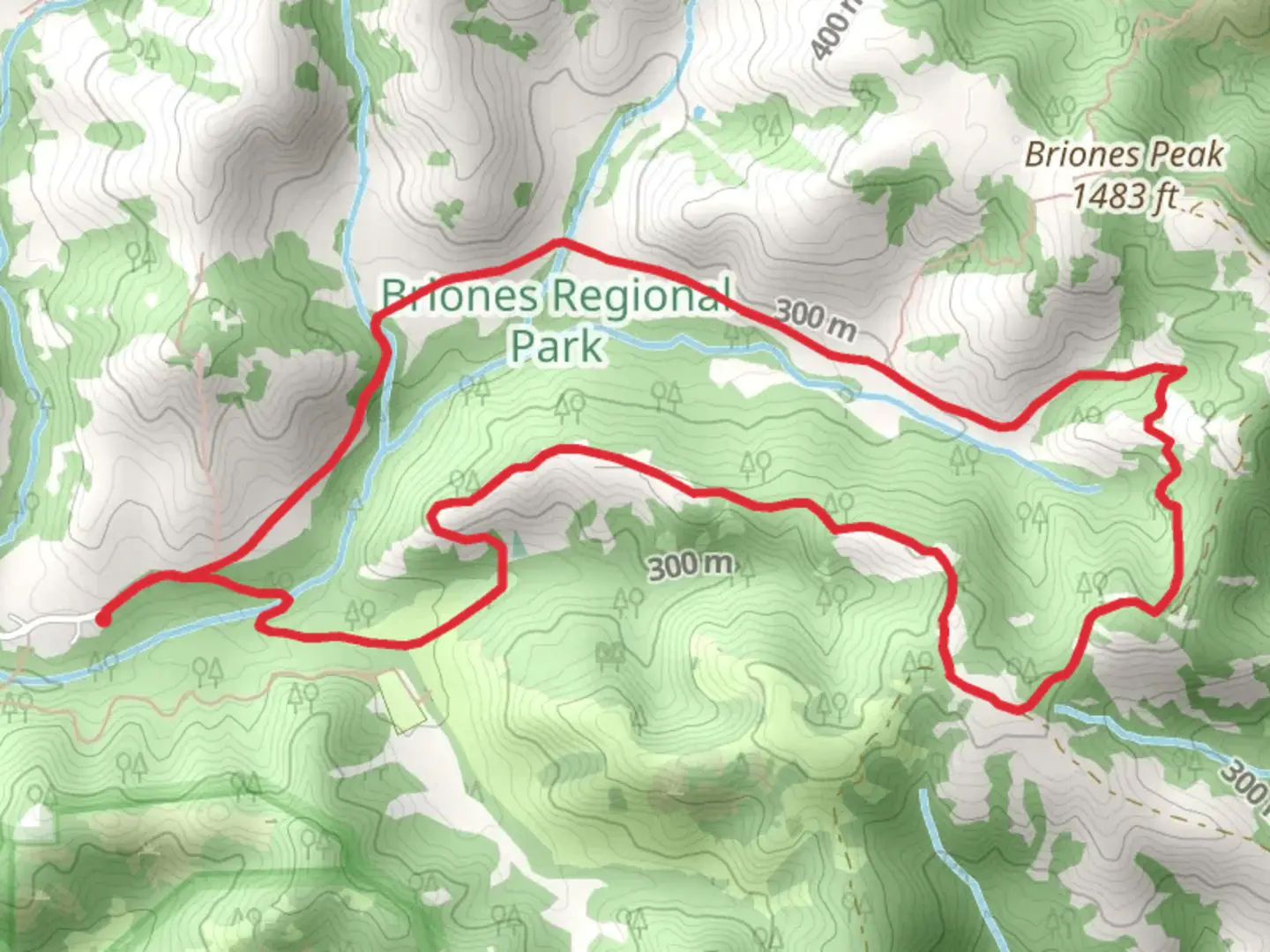 An image depicting the trail Old Briones - Briones Crest - Crescent Ridge Loop Trail and its surrounding area.