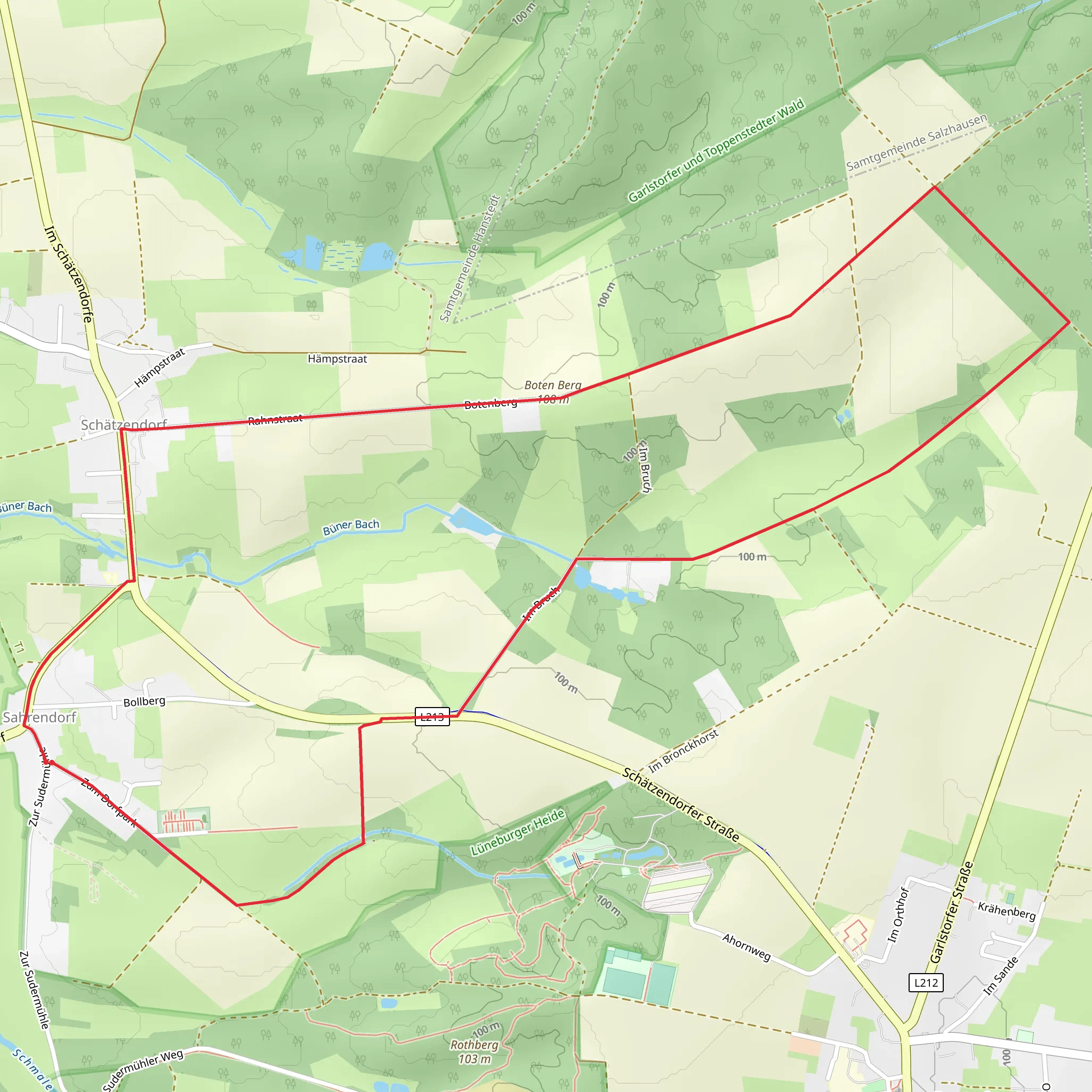 Sahrendorf Loop mobile static map