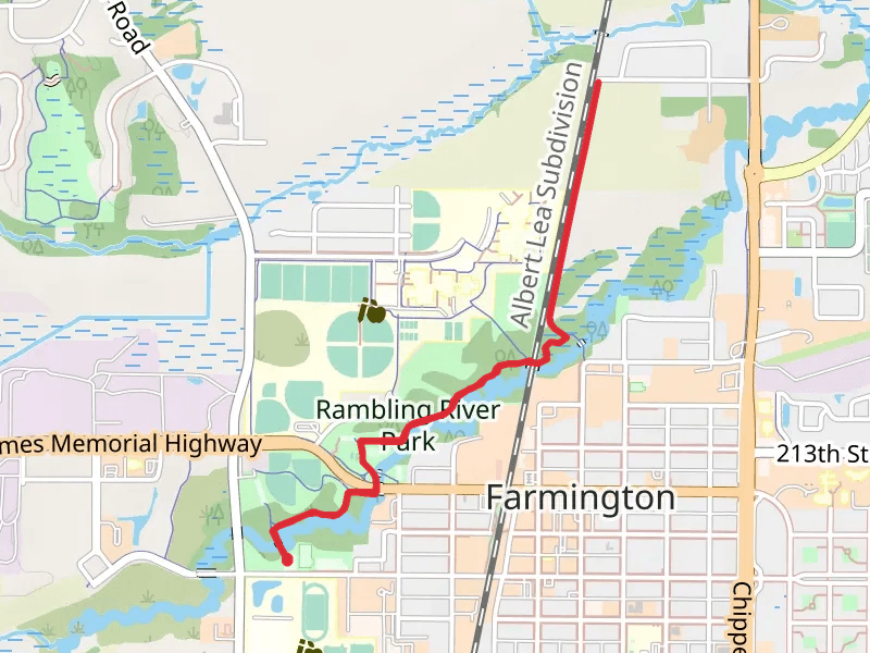 Rambling River Park, Native Prairie Planting Park and Vermillion River
