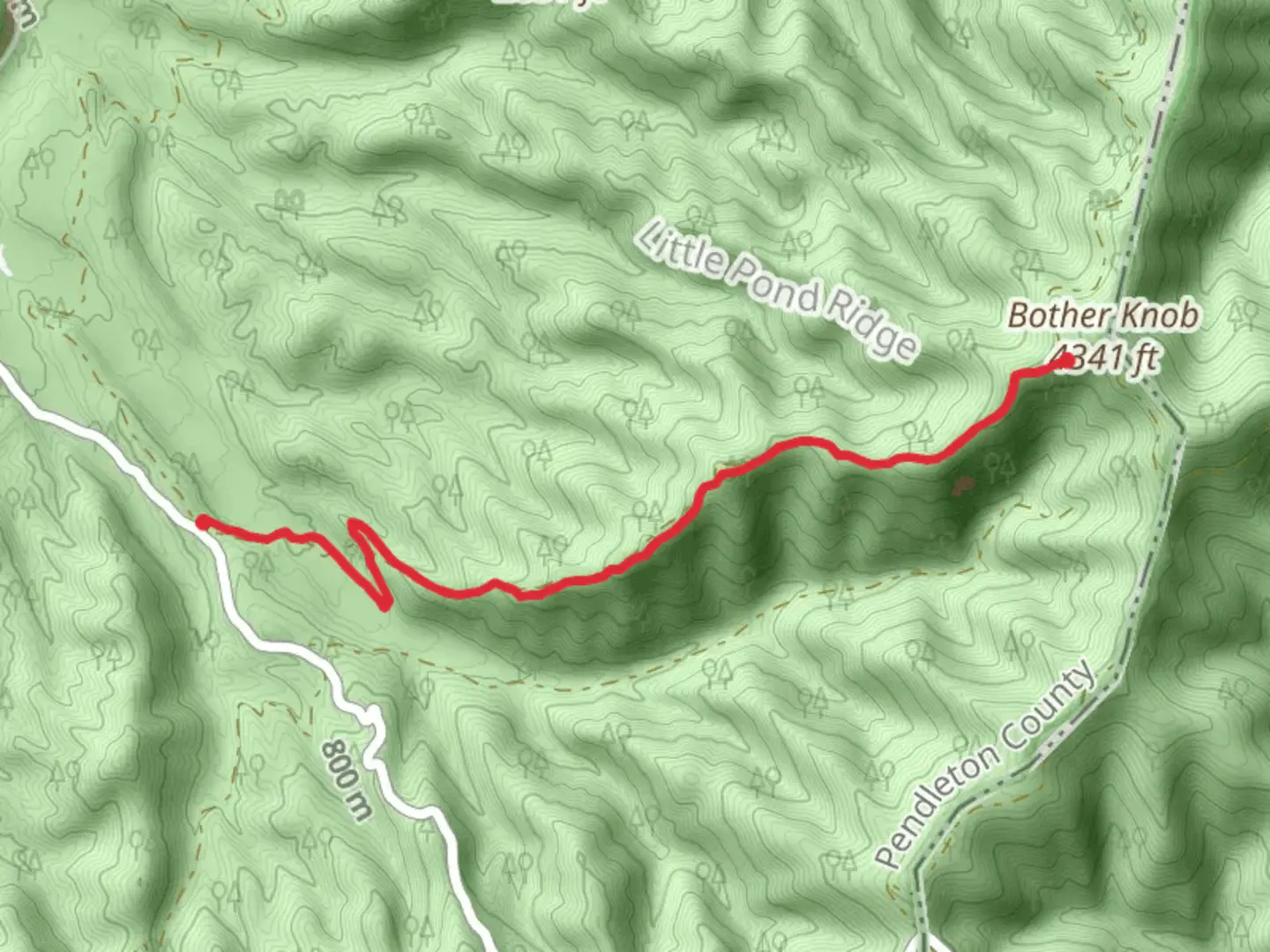 An image depicting the trail Bother Ridge Trail and its surrounding area.