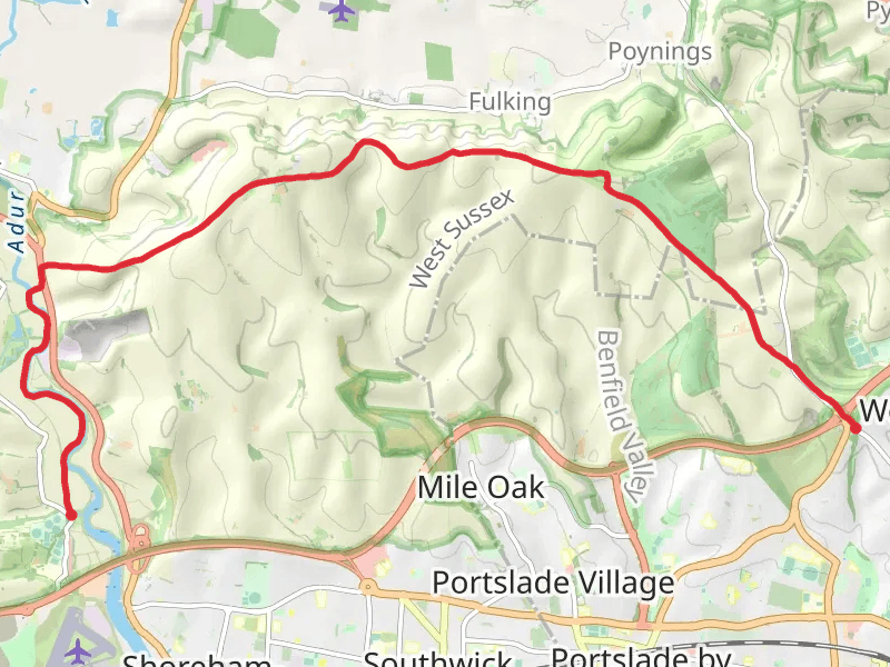 Hike on Hike from Shoreham Adur to Hilltop Cafe thumbnail