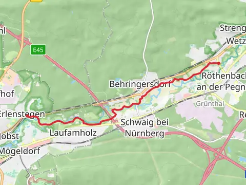 Erlenstegen to Rückersdorf Walk
