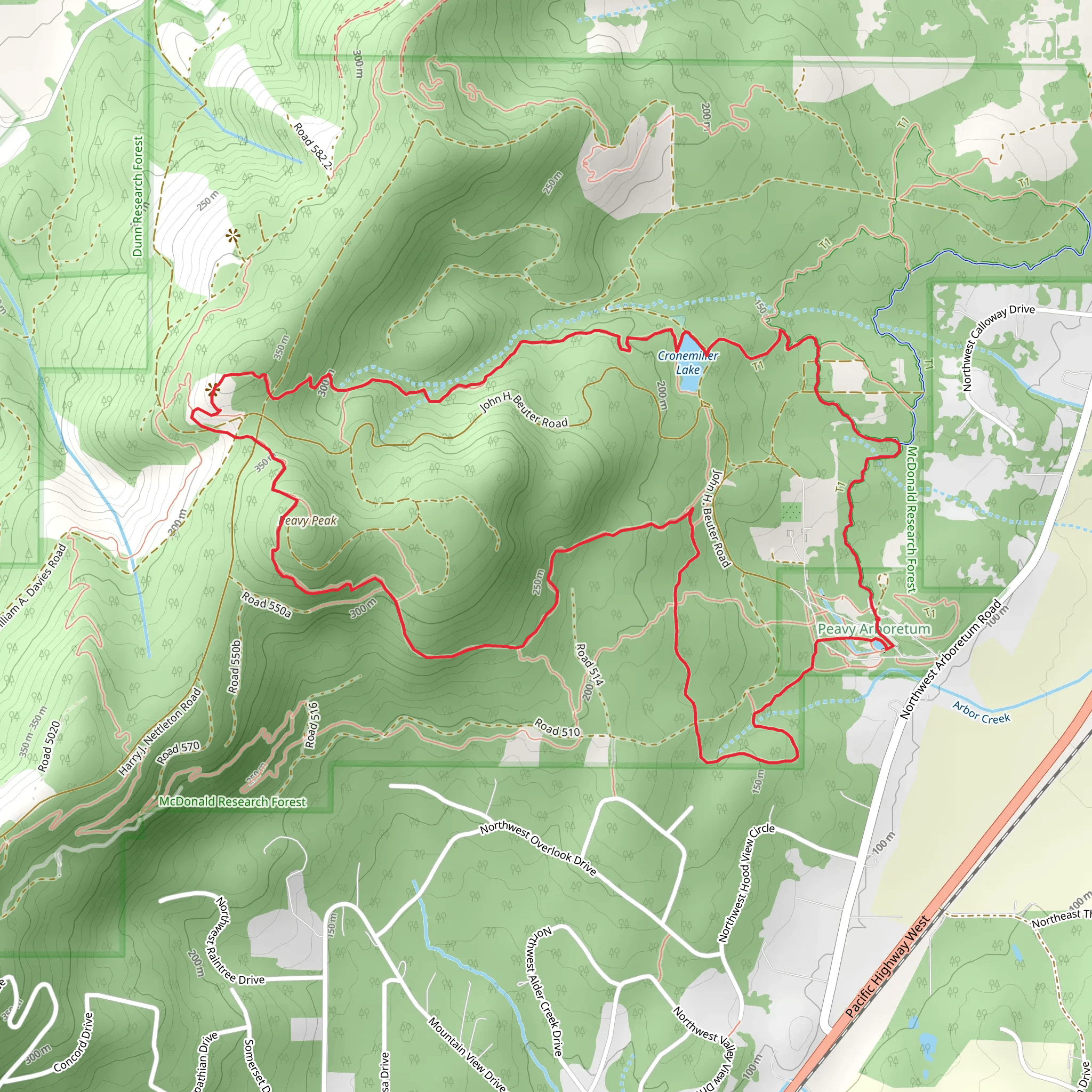 Intensive Management, Cronemiller Lake and Section 36 Loop Trail mobile static map