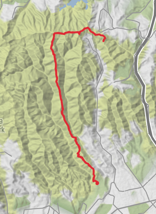LARC Sullivan to Nike and Canyonback and back 16 miles mobile static map