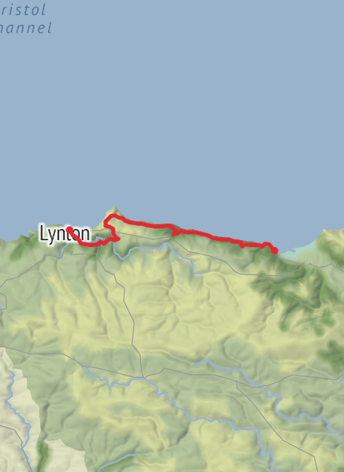 Porlock - Lynmouth mobile static map