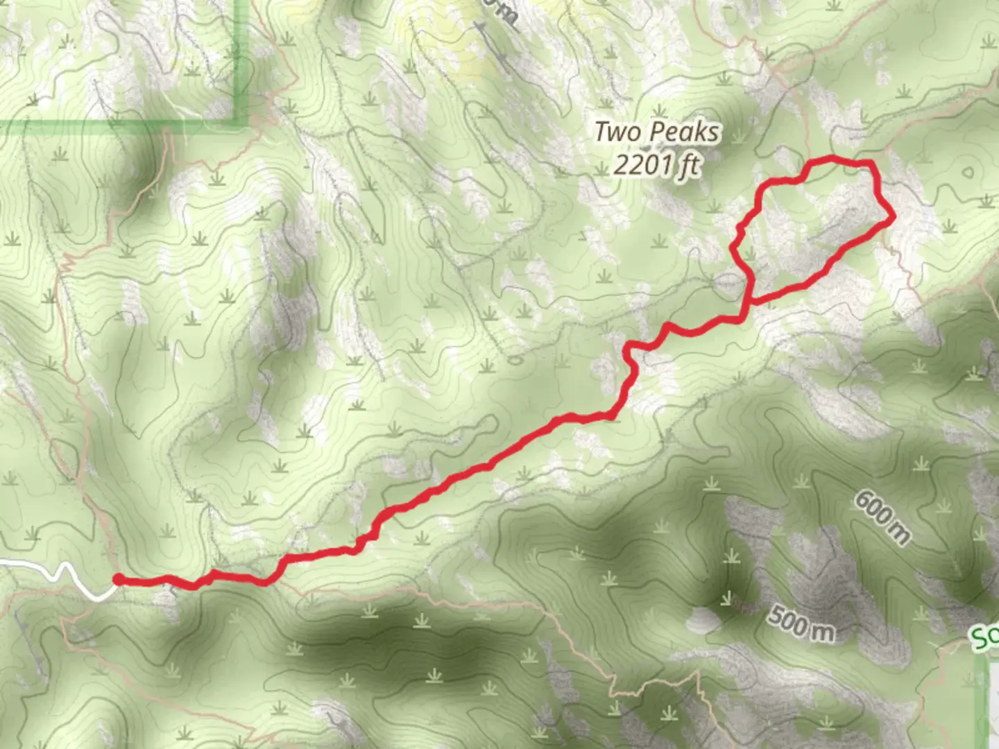 An image depicting the trail Fat Man's Pass via Maricopa Trail and its surrounding area.