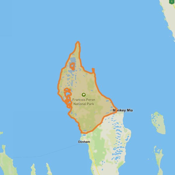 Francois Peron National Park mobile static map