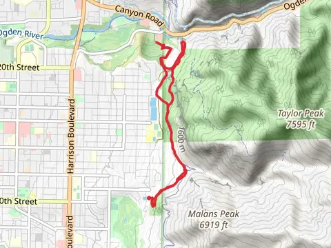 Taylor Canyon Trail and Bonneville Shoreline Trail