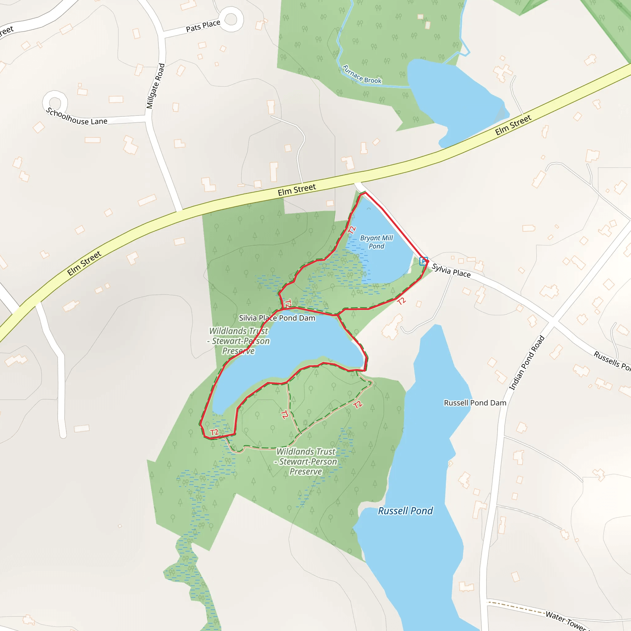 Wildlands Trust - Stewart-Person Trail mobile static map