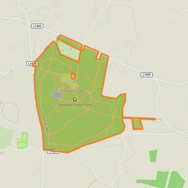 Donadea Forest Park mobile static map