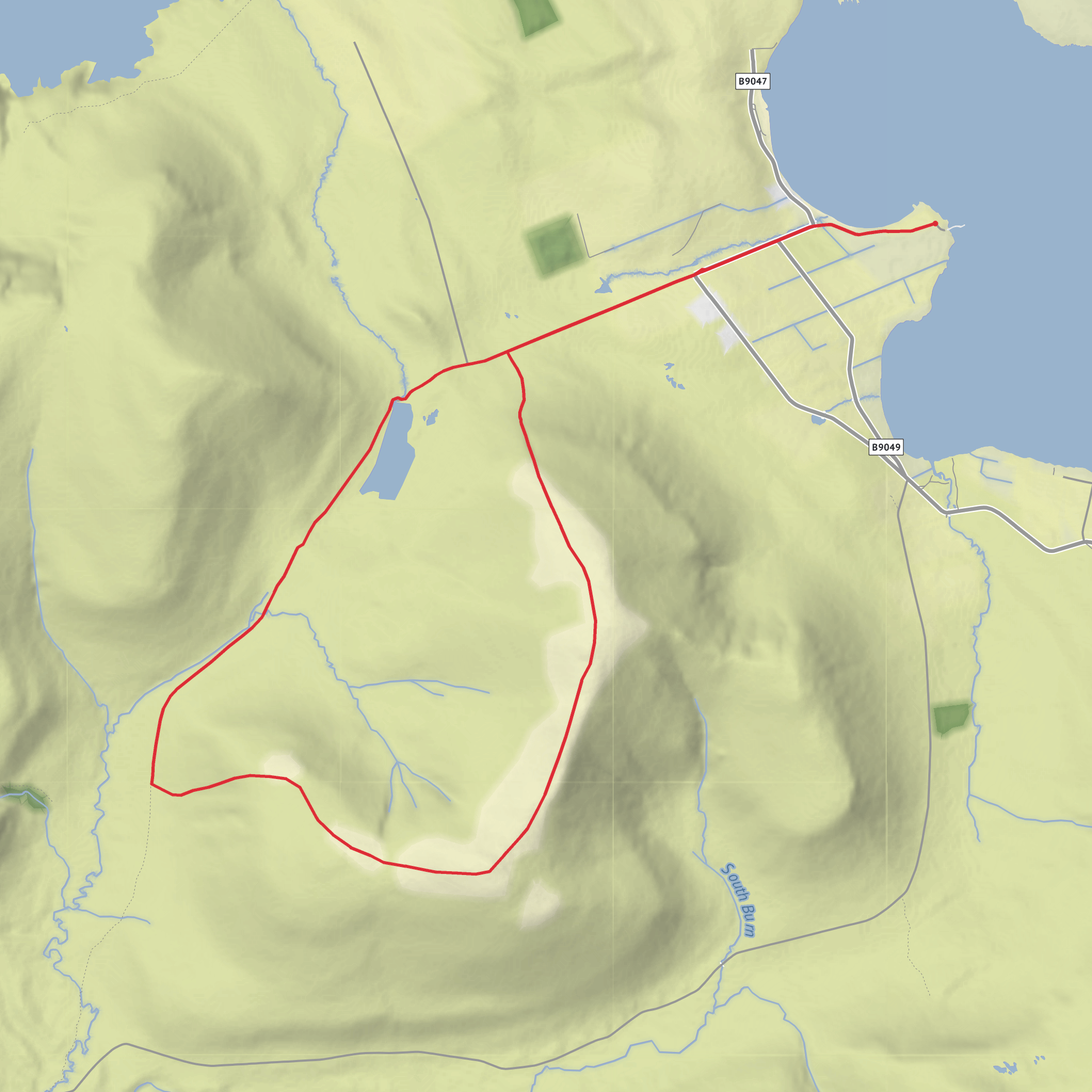 Sandy Loch and Ward Hill Loop mobile static map