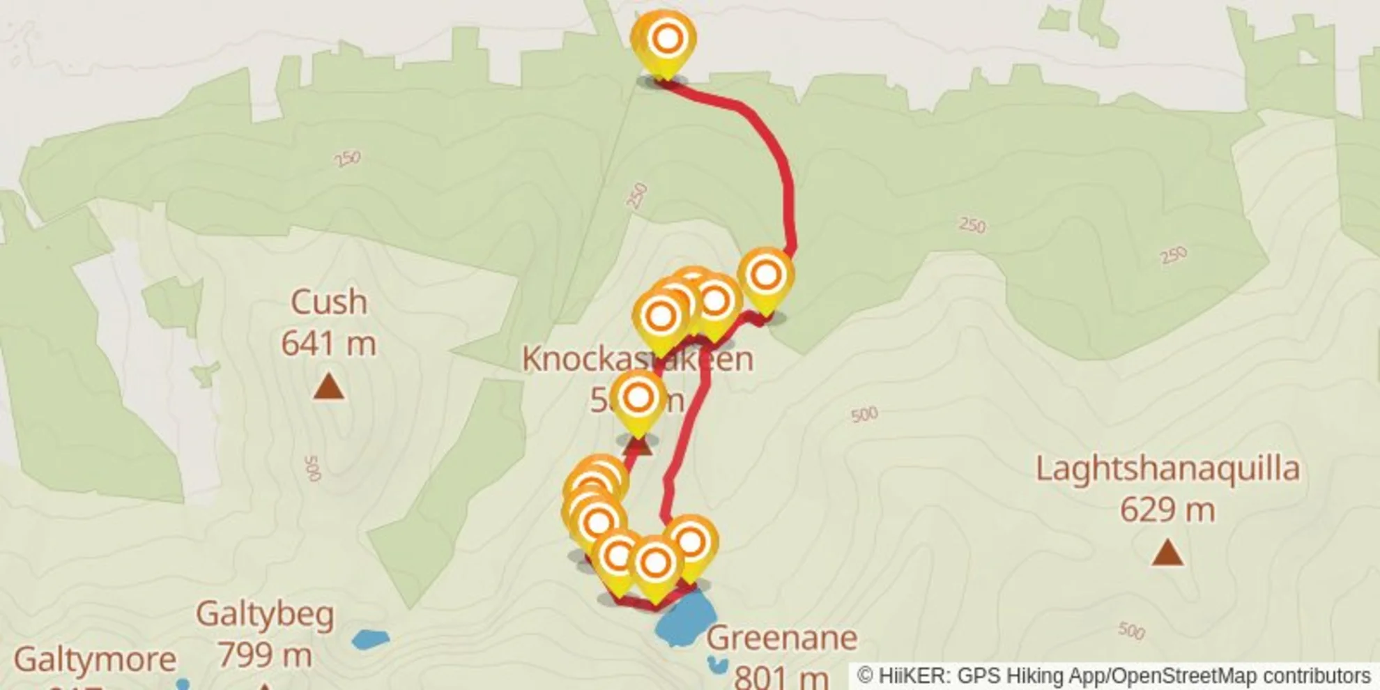 An image depicting the trail Cub hike Lake Muskry and its surrounding area.